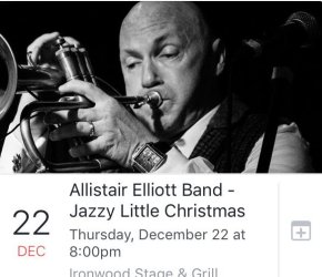 Jazzy Little Christmas - Allistair Elliott Band Live