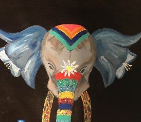 Life on Canvas Paint and Sip Studio 'Painted Elephant' Painting Class
