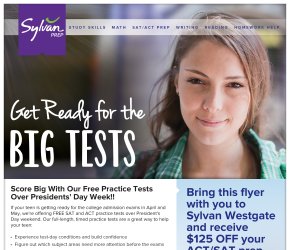 Sylvan Learning Westgate SAT Prep 3/13-5/03