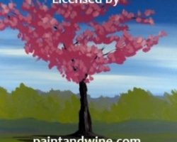 Sat, Mar 18, 2017, 7-9pm ‘Cherry Tree’ Public San Antonio TX BYOB Paint, Wine, & Canvas Class