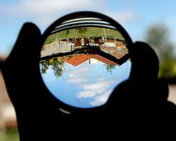 Self Portrait Through Convex Lenses